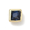 Square Brass Micro Pave Cubic Zirconia Cabochons KK-P345-13G-E09-1