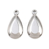 304 Stainless Steel Pendant Cabonchon Settings SA-CBAC381-01P-1