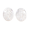 Natural White Shell Mother of Pearl Shell Pendants SSHEL-S264-010-4