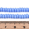 Opaque Spray Painted Glass Beads GLAA-ZX008-4mm-18W-4