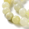 Natural New Jade Stone Round Bead Strands G-O039-16-8mm-01-6