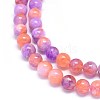 Natural Dyed Jade Beads Strands G-F601-A23-3