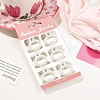 6Pcs Plastic Pearls Claw Hair Clips PW-WG9C504-03-1