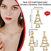 5Pcs Brass Micro Pave Cubic Zirconia Pendants ZIRC-BBC0002-88A-2
