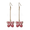 Alloy Enamel Butterfly Dangle Earrings EJEW-JE05604-3