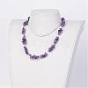 Natural Gemstone Chips Necklaces NJEW-JN01795-5