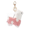 Cute Alpaca Cotton Keychain LS-KEYC-A012-02A-2