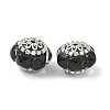 Acrylic Rhinestone Rondelle Beads CLAY-NH0003-02AS-04-1