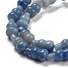 Dyed & Heated Natural Blue Aventurine Beads Strands G-C039-A10-4