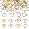 40Pcs 4 Styles Brass Ring Charm Connectors KK-TA0008-86-2