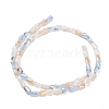 Electroplated Glass Beads Strands EGLA-P067-03A-01-2