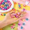  75Pcs 5 Style Opaque Acrylic/Resin Beads DIY-TA0004-29-7