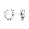 S925 Sterling Silver Geometric Circle Hoop Earrings KK6148-2-2