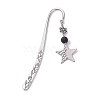 Star/Triangle/Heart 304 Stainless Steel Pendant Bookmarks AJEW-JK00288-4