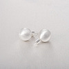 Round Ball Drawbench Brass Ear False Plugs for Women LS-EJEW-G391-24B-S-1