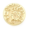 Halloween Series Wax Seal Brass Stamp Heads AJEW-M039-01P-2