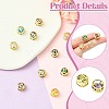 Brass Micro Pave Cubic Zirconia Spacer Beads KK-CJC0015-21G-3