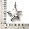 Anti-Tarnish 304 Stainless Steel Pendants STAS-G348-04P-3