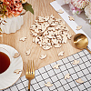 160Pcs Unfinished Wooden Pieces WOOD-BC0001-31B-4