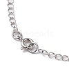 Pearl & Glass Pendants Necklace NJEW-JN04669-5