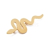 201 Stainless Steel Snake Brooches JEWB-C037-31G-2