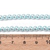 Electroplated Shell Pearl Beads Strands BSHE-G041-4mm-03-4