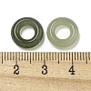 Natural Nephrite Jade/Hetian Jade Ring Charms G-H036-05-3