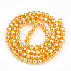 Baking Painted Pearlized Glass Pearl Bead Strands HY-N002-4mm-A08-3