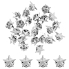 SUPERFINDINGS 24Pcs Pentagram Alloy Brooch JEWB-FH0001-25P-1