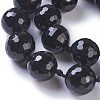 Dyed & Heated Natural Black Agate Beads Strands G-F620-05A-18mm-3