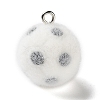 Flocking Opaque Sports Theme Resin Pendants LS-RESI-D017-01C-P-1