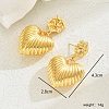 Luxurious Gold Earrings with Elegant Star and Heart Design JO9174-3-1