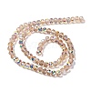 AB Color Plated Transparent Electroplate Beads Strands X-EGLA-H104-06F-2