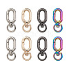 Biyun 8Pcs 4 Colors Zinc Alloy Swivel Clasps FIND-BY0001-07-7