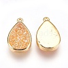 Resin Imitation Druzy Crystal Pendants KK-O101-A01-2