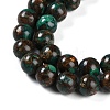 Assembled Natural Malachite & Bronzite Beads Strands G-A230-D02-04-4