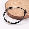 Adjustable Cowhide Leather Cord Bracelets BJEW-JB02162-1