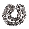 Electroplate Baking Paint Transparent Glass Beads Strands GL-N005-02A-C02-2