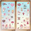 8 Sheets 8 Styles PVC Waterproof Wall Stickers DIY-WH0345-200-1