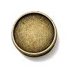 Tibetan Style Alloy Slide Charms Cabochon Settings LS-X-PALLOY-Q341-04AB-FF-1