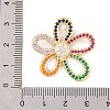 Brass Micro Pave Cubic Zirconia Pendants KK-E108-10G-3