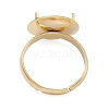 Adjustable Brass 4 Prong Ring Settings KK-K414-04D-G-3