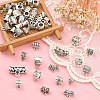 60Pcs 20 Styles Tibetan Style Alloy Tube Bails TIBE-YW0001-62-3