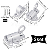 Gorgecraft Aluminum & Alloy Lock Catch Clasps AJEW-GF0004-87C-2