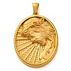 Religion Golden Tone 304 Stainless Steel Pendants STAS-K289-01G-11-1