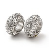 Rack Plating Alloy Rhinestone European Beads PALLOY-P289-34P-2