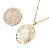 Brass Locket Pendant Necklaces NJEW-JN05150-3