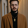 304 Stainless Steel Bible Religion Cross Pendant Necklaces for Men WGBE163-01-2