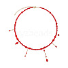 Glass Beaded Tassel Necklaces for Women JY3543-7