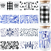 8Pcs 8 Styles PVC Plastic Waterproof Decorative Sticker Labels DIY-SP0004-93F-1